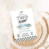 TWEE snelle raceauto's 2e verjaardag Kaart