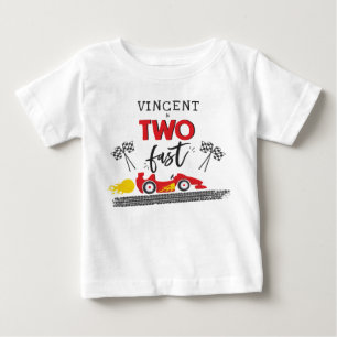 Twee snelle Red Race Car 2e verjaardag