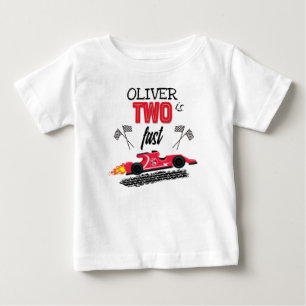 Twee snelle Red Race Car 2e verjaardag