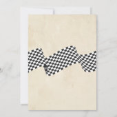 Twee snelle retro auto verjaardag kaart (Achterkant)