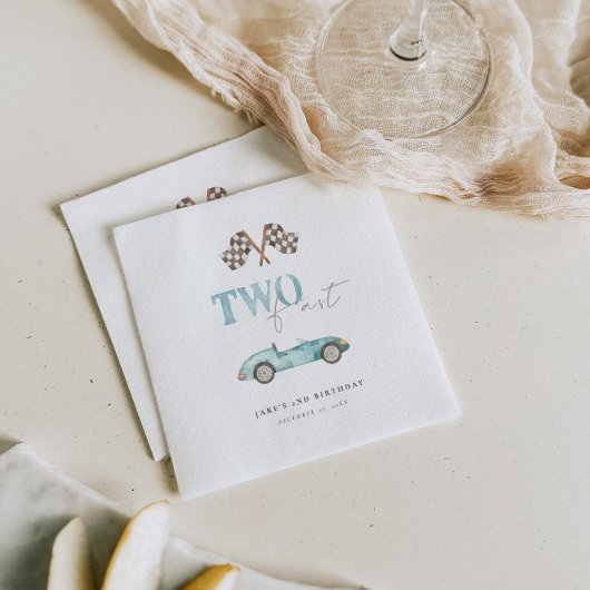 TWEE SNELLE Retro Race Auto Servet