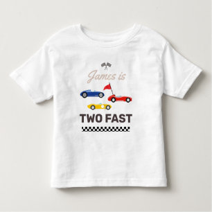 Twee snelle ritten tweede verjaardag kinder shirts