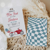 Twee snelle rode ritten opgroeien 2e verjaardag kaart