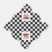 Twee snelle roodrazenkrans tweede verjaardag bedankdoosjes (Uitgevouwen)