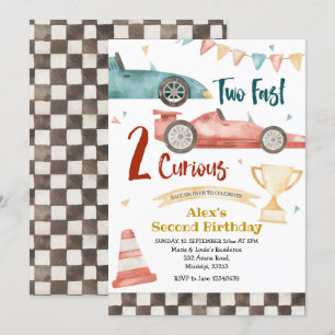 Twee snelle twee merkwaardige racejongen op zaterd kaart