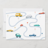 Twee snelle tweede verjaardag Foto-uitnodiging Kaart (Achterkant)