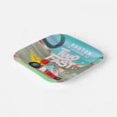 Twee snelle verjaardagsfeestjes papieren bordje (Gebogen)