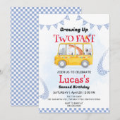 Twee snelle wilde oerwoud race auto 2e verjaardags kaart (Voorkant / Achterkant)