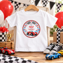 Twee Snelrode Vintage Raceauto 2e Verjaardag
