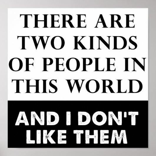 Twee soorten Hate Funny Poster (Voorkant)