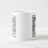 Twee soorten mensen in deze wereld - extrapoleren extra grote beker (Voorkant)