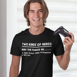 Twee soorten Nerds fysica en gaming T-shirt
