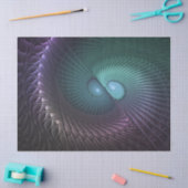 Twee spiralen Kleurrijke Moderne Abstracte Fractal Tissuepapier (Craft)