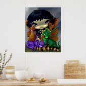 Twee spoelkoppen ART PRINT dragon fairy (Keuken)