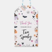 Twee spookachtige Halloween Cadeaulabel (Voorkant)