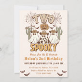 Twee Spooky 2e Verjaardag Western Feest Kaart (Voorkant)