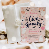 Twee spooky Cute Halloween Ghost 2e verjaardag Kaart