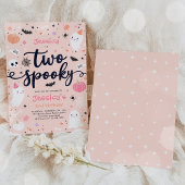 Twee spooky Cute Halloween Ghost 2e verjaardag Kaart