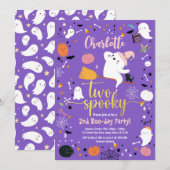 Twee Spooky Girl 2e Birthday Halloween Party (Voorkant / Achterkant)