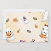 Twee Spooky Halloween Schattigee Ghost Verjaardags Kaart (Achterkant)