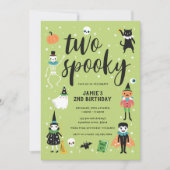 Twee spooky Halloween uitnodiging (Voorkant)