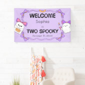 Twee Spooky Halloween Verjaardag Welkom Banner (Insitu)