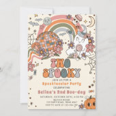 Twee Spooky Retro Ghost Halloween 2e Verjaardag Kaart (Voorkant)