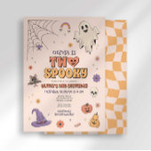 Twee spooky verjaardagsuitnodiging kaart
