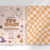 Twee spooky verjaardagsuitnodiging kaart
