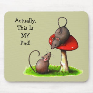 Twee staafmuizen: Toadstool: Dit is mijn poot Muismat