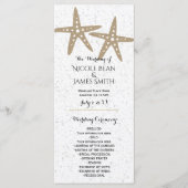 Twee Starfish Beach Vrijgezellenfeest huwelijkspro Programma (Voorkant)