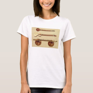 Twee sterren en een rudra vina uit de Musical T-shirt