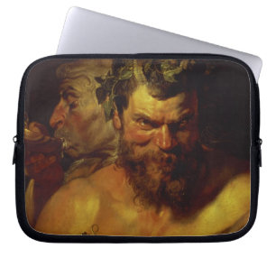 Twee sterren (olie op het paneel) laptop sleeve