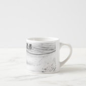 Twee stoelen begraven in sneeuw espresso kop (Rechts)