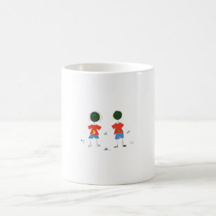 TWEE STOKFIGUREN. KOFFIEMOK