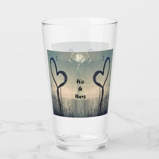 Twee stoomharten zijn en haar koppels glas (Voorkant)
