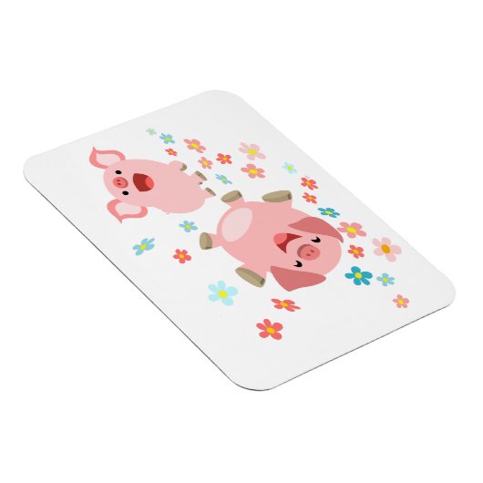 Twee stuttende Cartoons in Flexible Magnet van de Magneet (Rechterzijde)