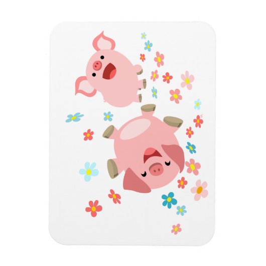 Twee stuttende Cartoons in Flexible Magnet van de Magneet (Verticaal)