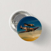Twee supermarines ronde button 3,2 cm (Voorkant /achterkant)
