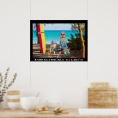 Twee Surfer-honden op de strand Poster (Keuken)