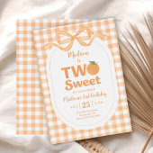 Twee Sweet Peach Meisje 2e verjaardag Kaart
