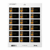 Twee Sweethearts in Jack O Lantern Halloween Etiket (Full Sheet)