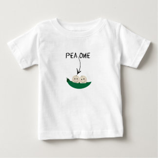 Twee T-shirt voor twee erwten in een pod.