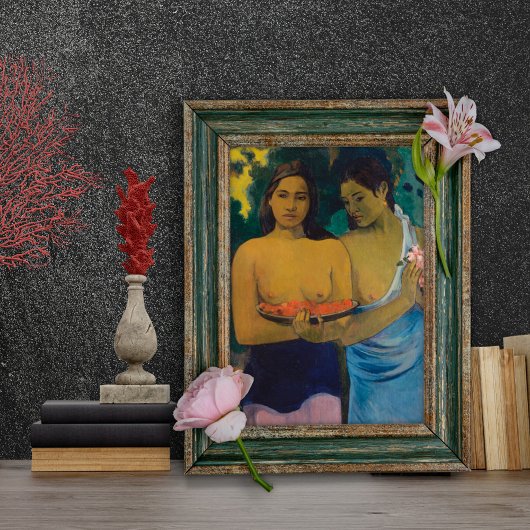 Twee Tahitiaanse vrouwen (1899) door Paul Gauguin Poster