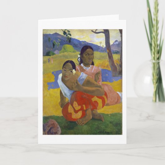 Twee Tahitiaanse vrouwen, Gauguin Kaart (Voorkant)