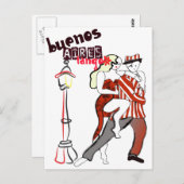 Twee Tangueritos Tango Briefkaart (Voorkant / Achterkant)