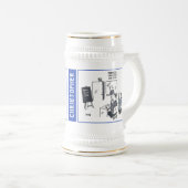 Twee Teaching Thema Gags met Naam op een Bierpul (Voorkant rechts)