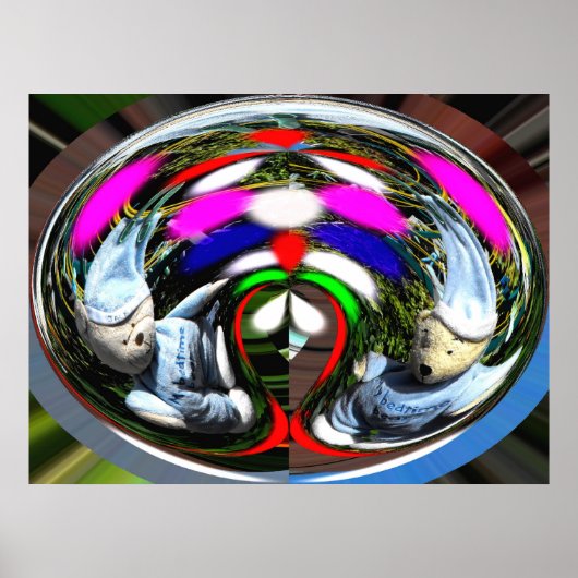 Twee teddyberen poster (Voorkant)