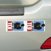 Twee Teds zijn beter dan één. Bumpersticker (Op auto)