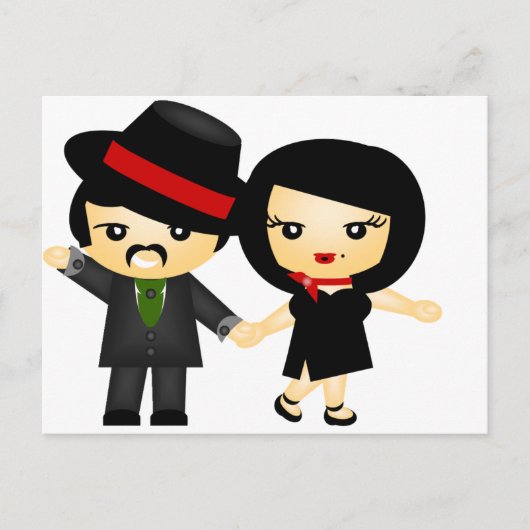 Twee tegen Tango Briefkaart (Voorkant)